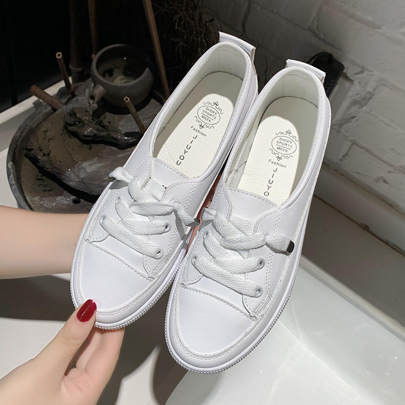 Damen Minimalistische Low-Top Sneaker aus Kunstleder mit gepolstertem Komfortfußbett Shop Nory