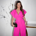 Damen Eleganter Weitbeiniger Jumpsuit