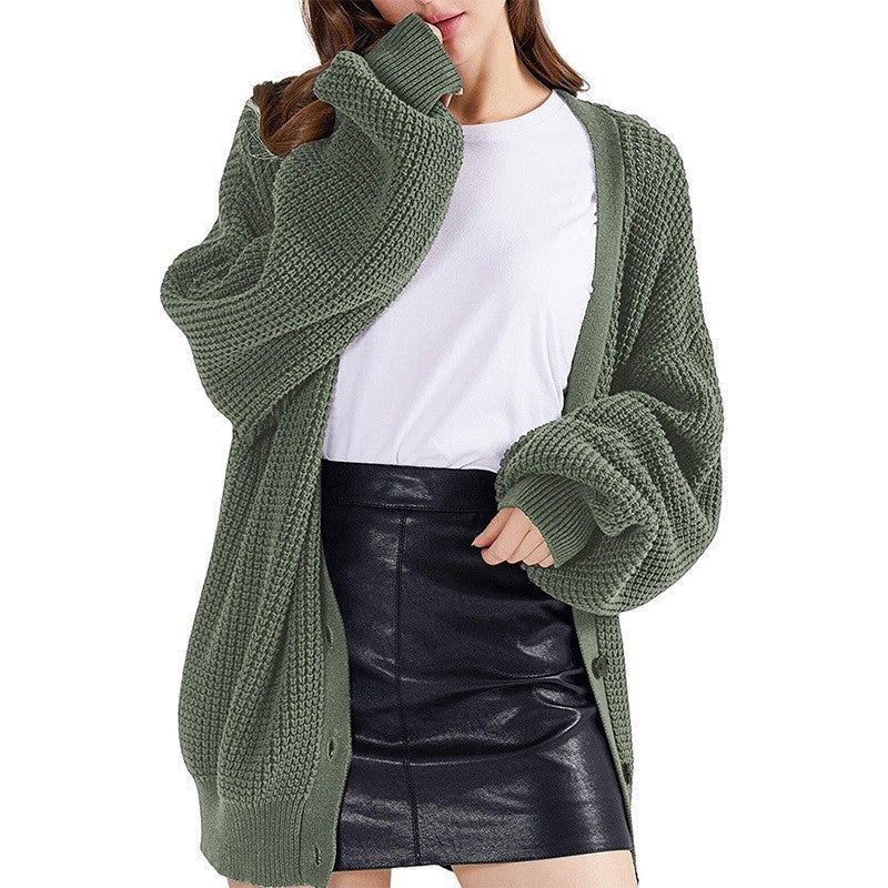 Damen Großer Strickcardigan