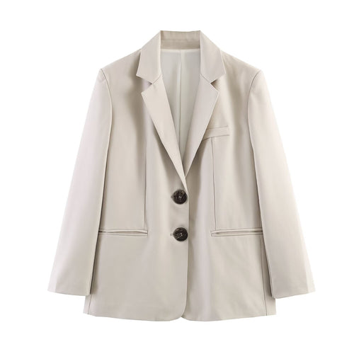Damen Taillierter Blazer mit softem Revers und Leistentaschen Shop Nory