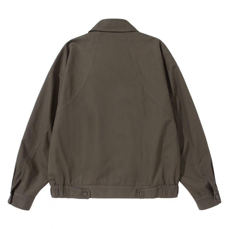 Herren Leichte Boxy-Fieldjacke mit Hemdkragen, verdeckter Knopfleiste und elastischem Saum Shop Nory