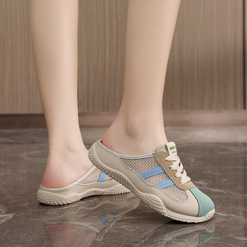 Damen Bequeme Clogs mit atmungsaktivem Obermaterial und griffiger Sohle
