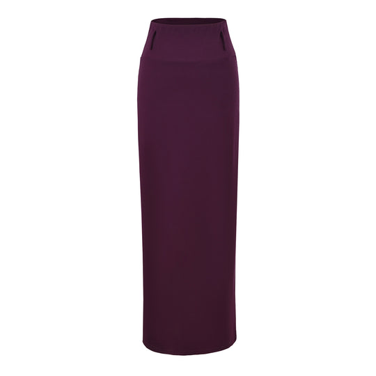 Damen Maxi-Bleistiftrock aus Stretch‑Jersey mit hohem Umschlagbund Shop Nory