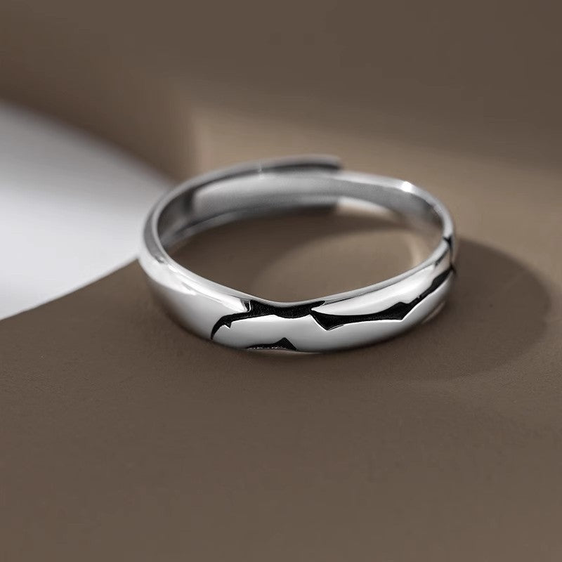 Damenring mit kreativem Bergmotiv Shop Nory