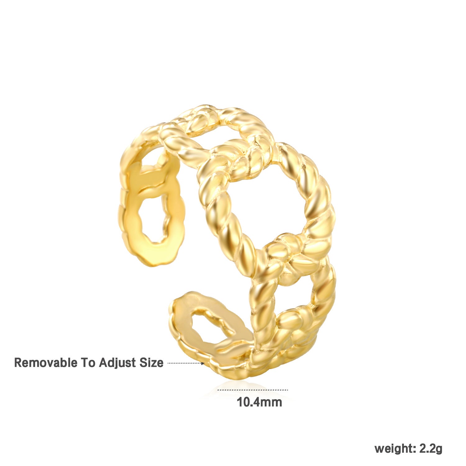 Damen verstellbarer Armreif mit elegantem Zickzack-Design Shop Nory