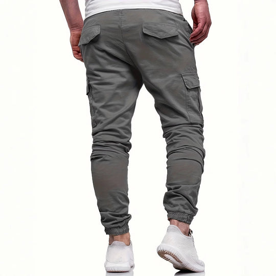 Herren Slim‑Tapered Utility‑Cargohose im Joggerstil mit Klapp- und Reißverschlusstaschen Shop Nory