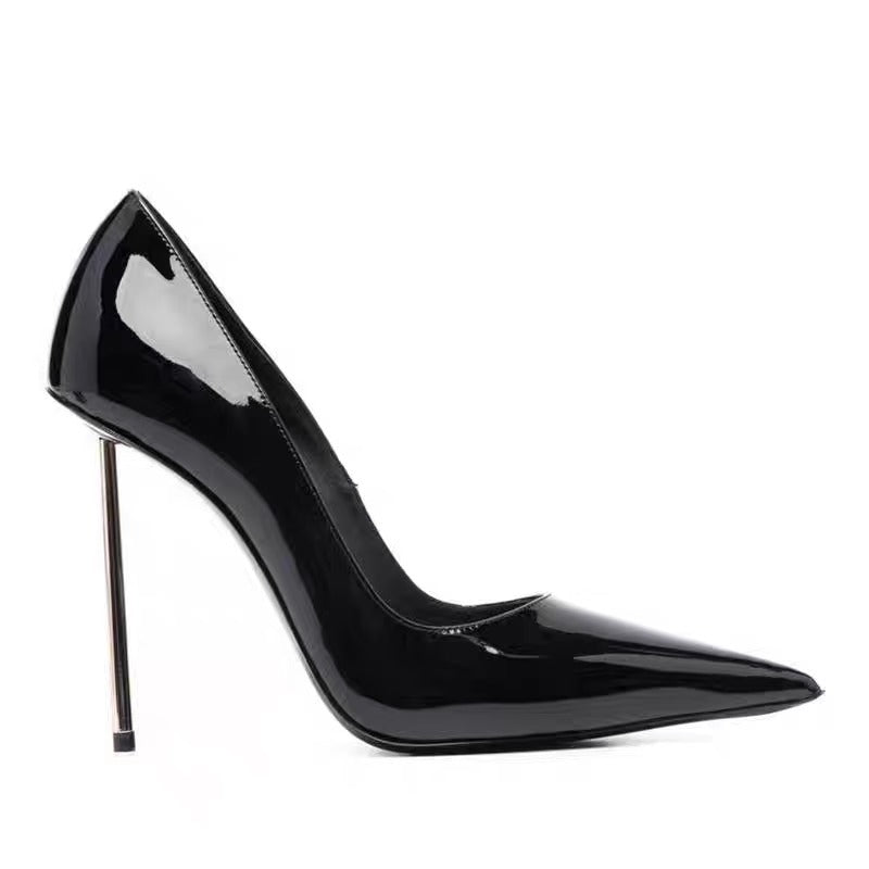 Damen spitze Lackpumps mit ultraschlankem Metallstiletto Shop Nory