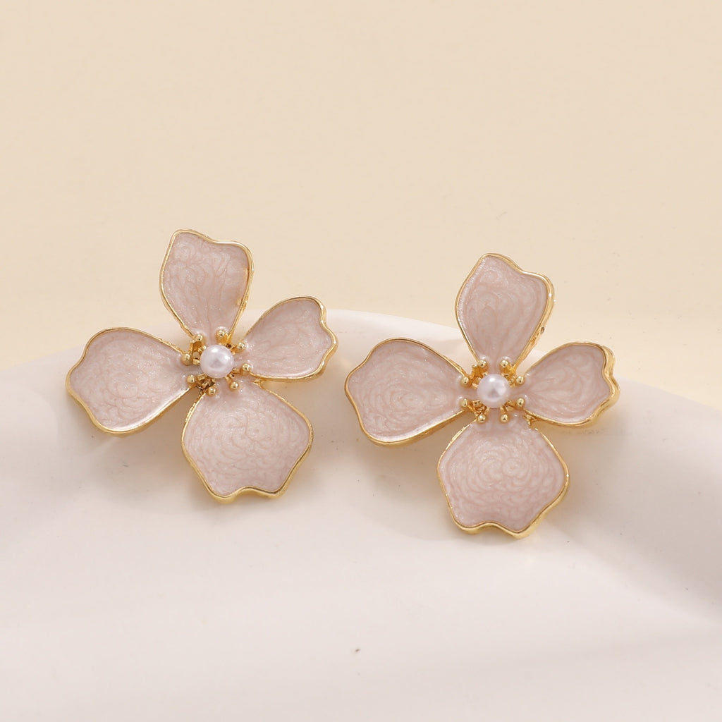 Damen Ohrstecker im kunstvollen Orchideen-Design Shop Nory