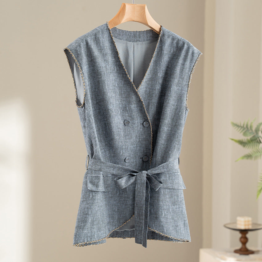 Damen Weite Plissee-Hose mit hohem Elastikbund und Relaxed-Fit Shop Nory