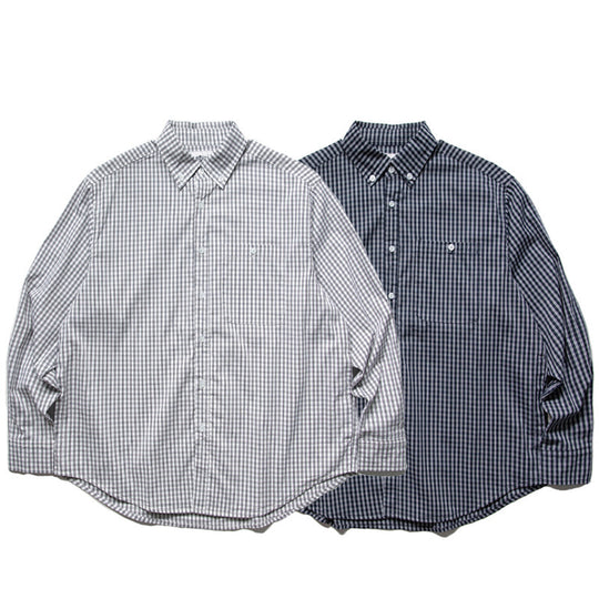 Herren Oversize-Kariertes Hemd im Boxy-Cut mit Button-Down-Kragen und gerundetem Saum Shop Nory