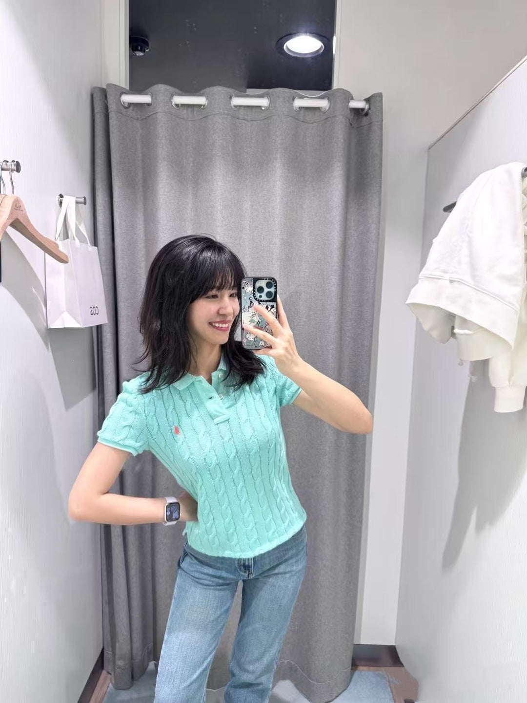 Damen Strickpolo Shop Nory