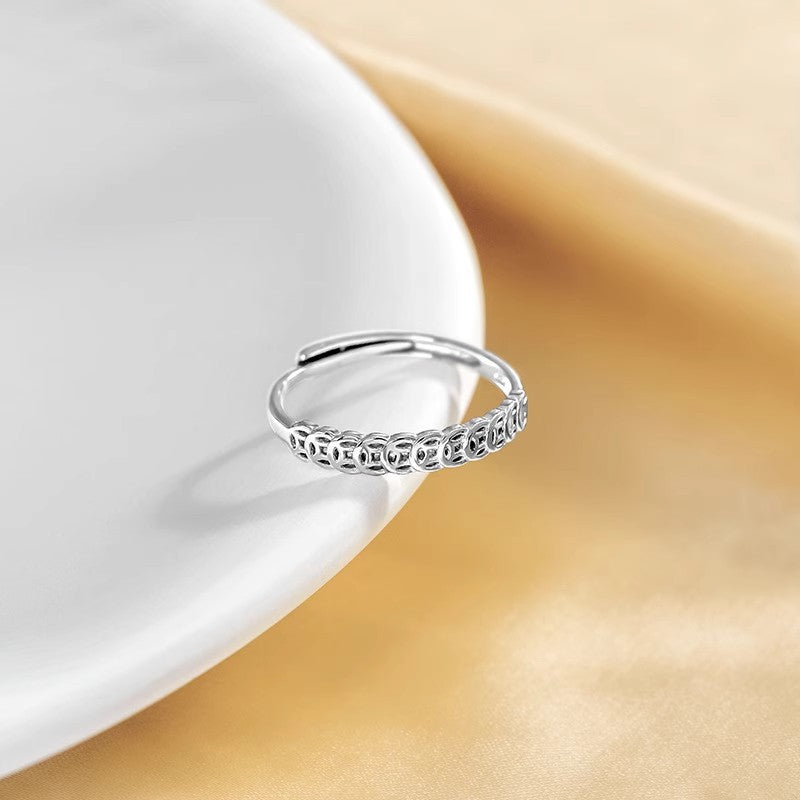 Damen Zierlicher Ring mit durchbrochenem Design Shop Nory
