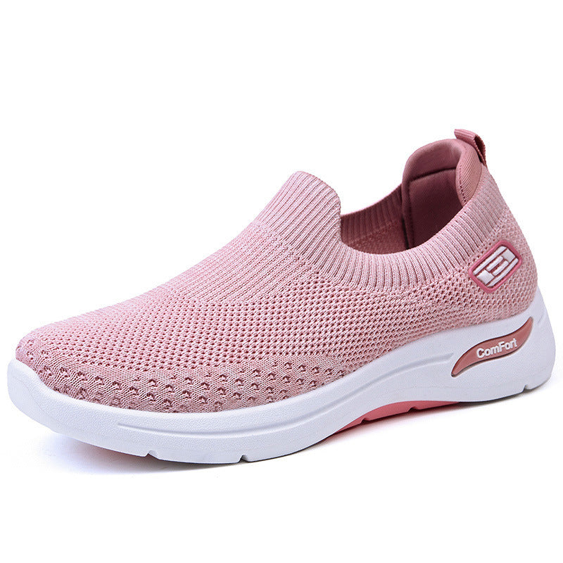 Damen nan nahtloser Strick-Slipper mit elastischem Einstieg und stoßdämpfender Komfortsohle Shop Nory