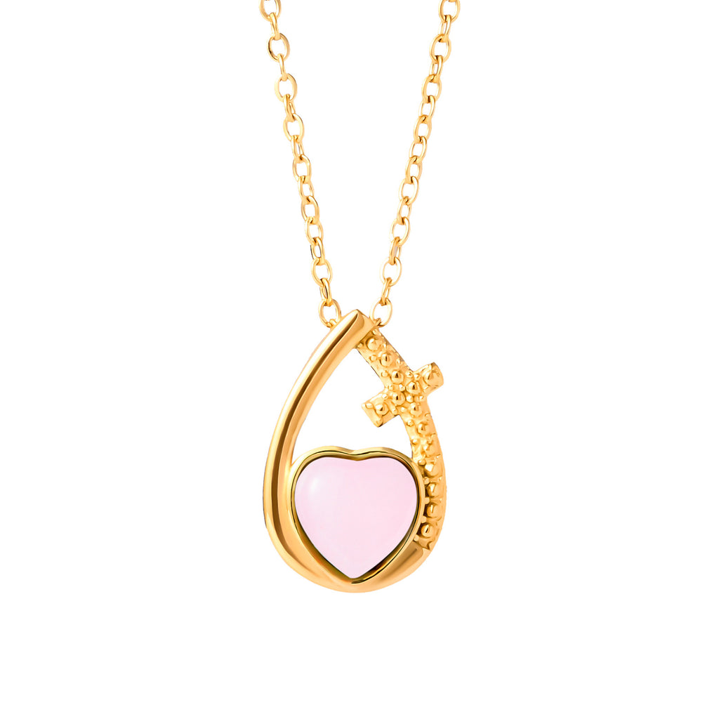 Damen Halskette mit herzförmigem Anhänger Shop Nory