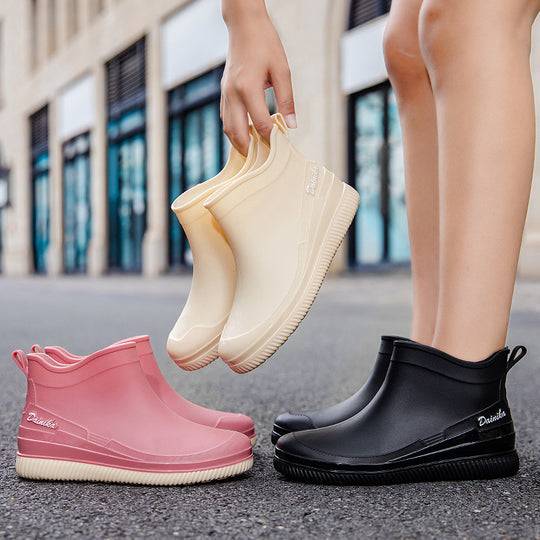 Damen Wasserdichte Kurzschaft-Gummistiefelette mit stoßdämpfender EVA-Sohle Shop Nory