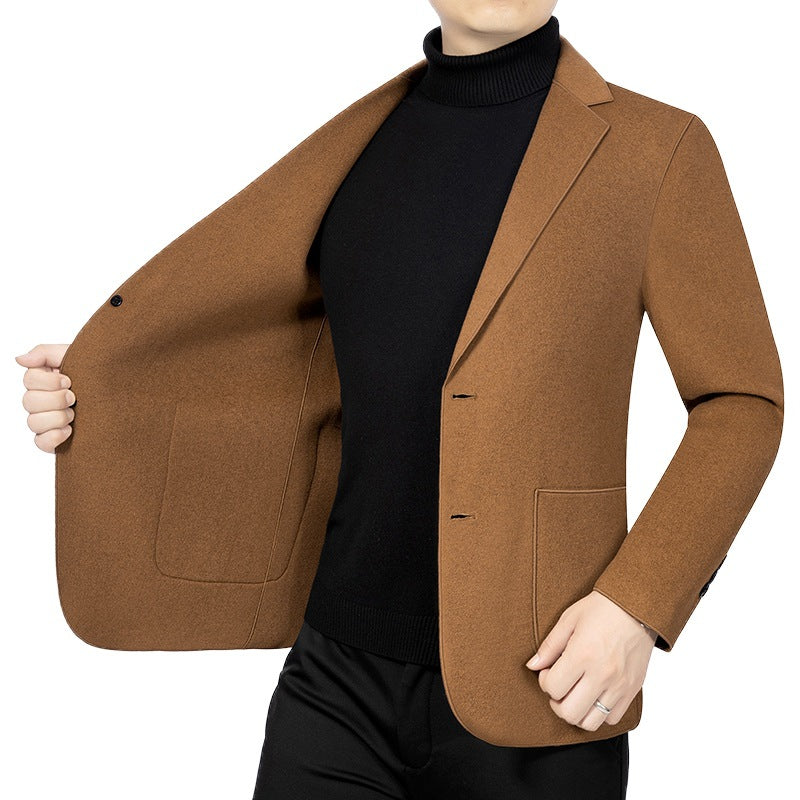 Herren Elegantes Slim-Fit Sakko aus Wolloptik mit aufgesetzten Außentaschen Shop Nory