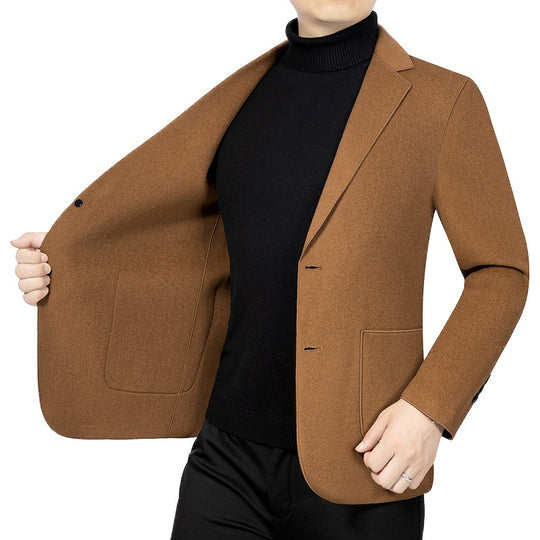 Herren Elegantes Slim-Fit Sakko aus Wolloptik mit aufgesetzten Außentaschen Shop Nory