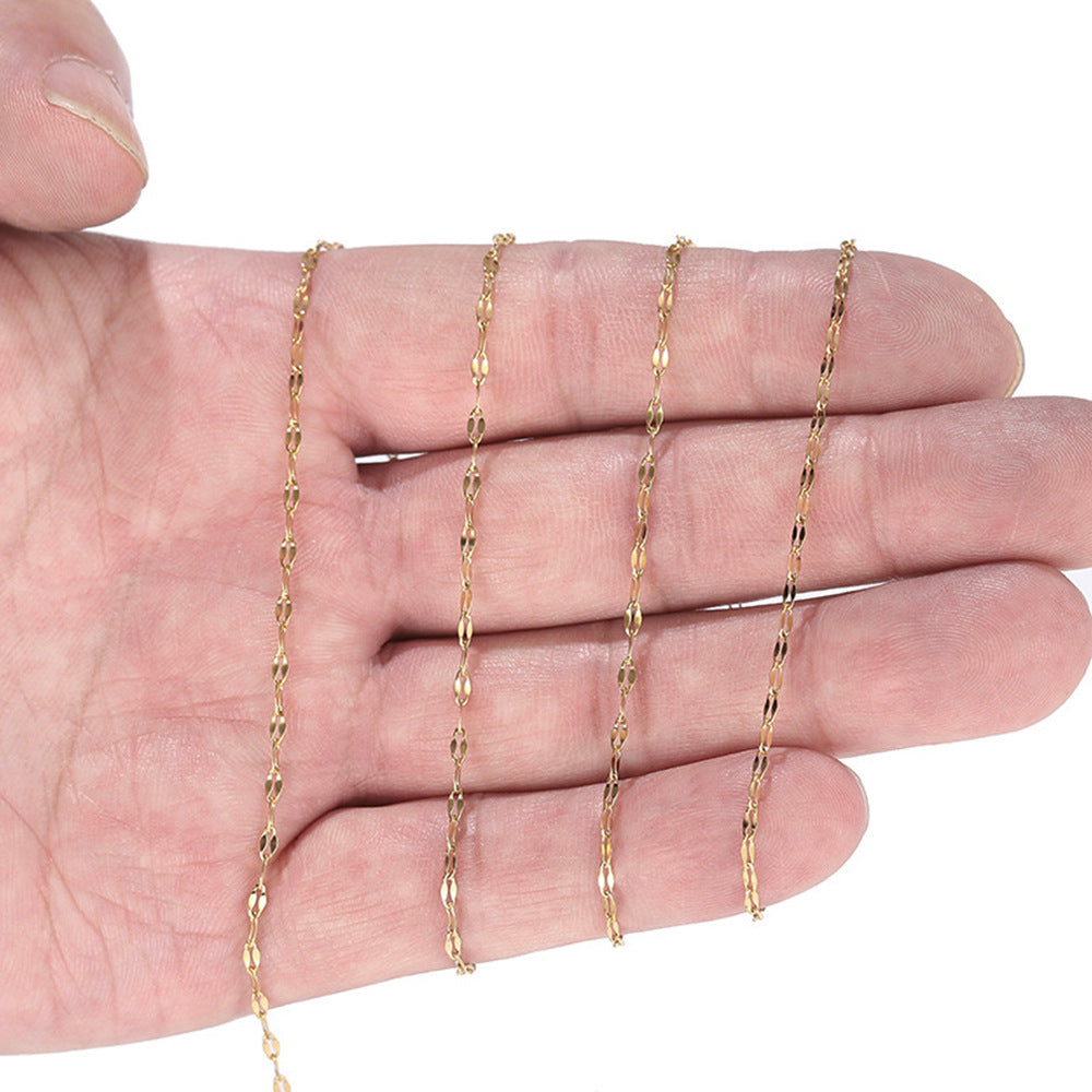 Damen hochwertige Gliederkette aus vergoldetem Edelstahl Shop Nory