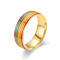 Damen Ring mit buntem Streifenmuster Shop Nory