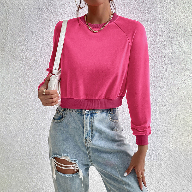 Damen Sportlicher Cropped Pullover Shop Nory