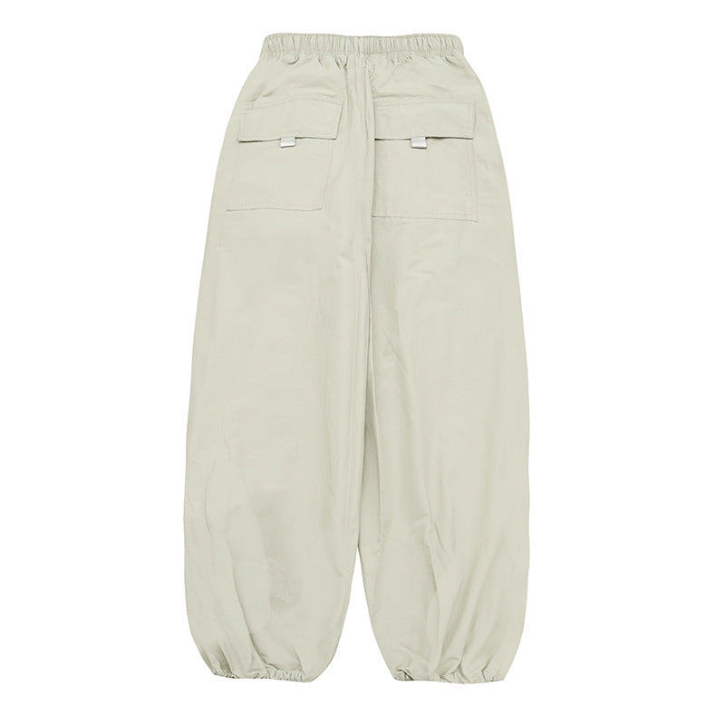 Unisex Weite Harem-Hose mit Kordelzugbund, elastischen Beinabschlüssen und Oversize-Silhouette Shop Nory