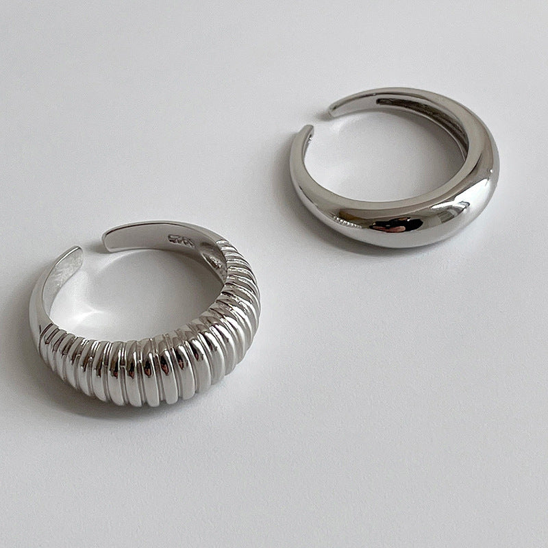 Damen Modischer offener Ring mit geschwungenem Design Shop Nory