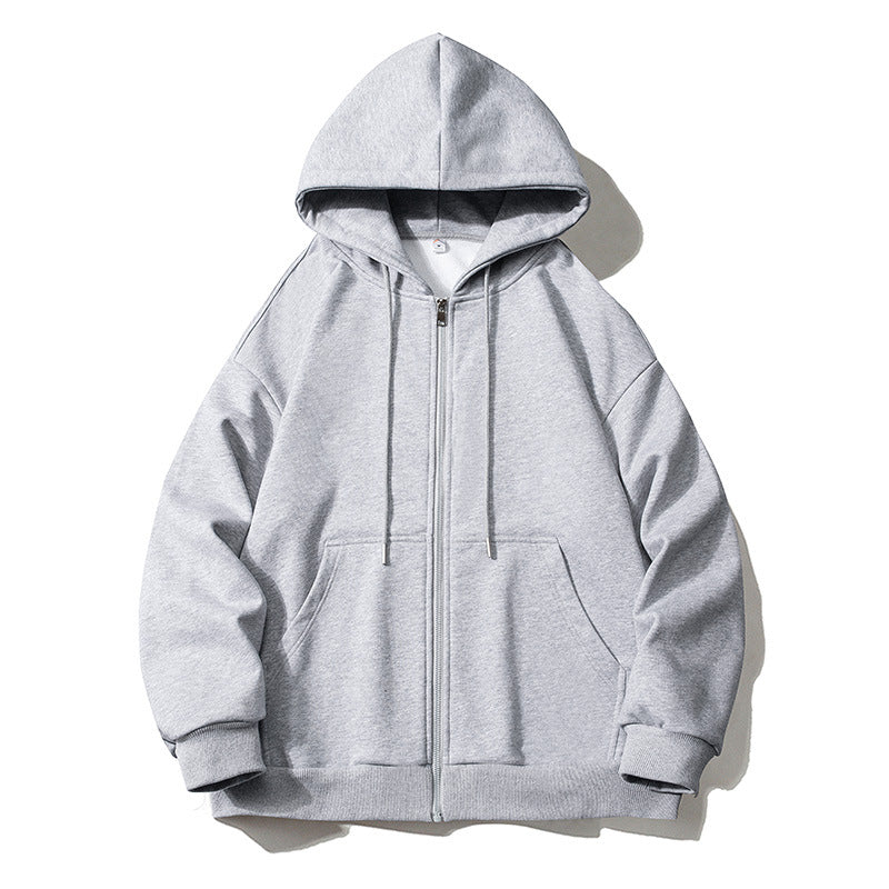 Herren Kapuzensweatjacke mit durchgehendem Reißverschluss, Oversize‑Schnitt und Raglanärmeln Shop Nory