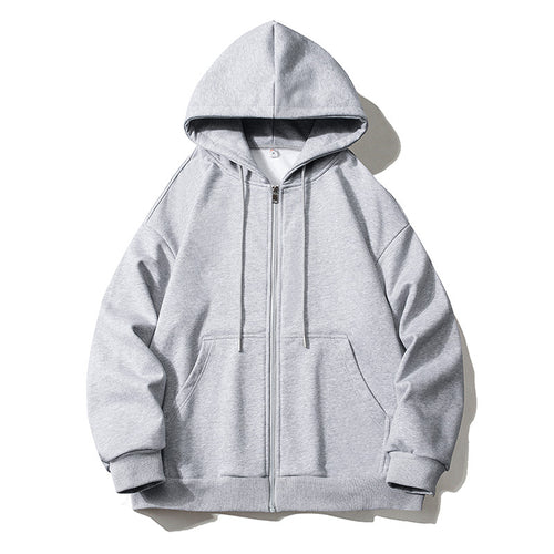 Herren Kapuzensweatjacke mit durchgehendem Reißverschluss, Oversize‑Schnitt und Raglanärmeln Shop Nory
