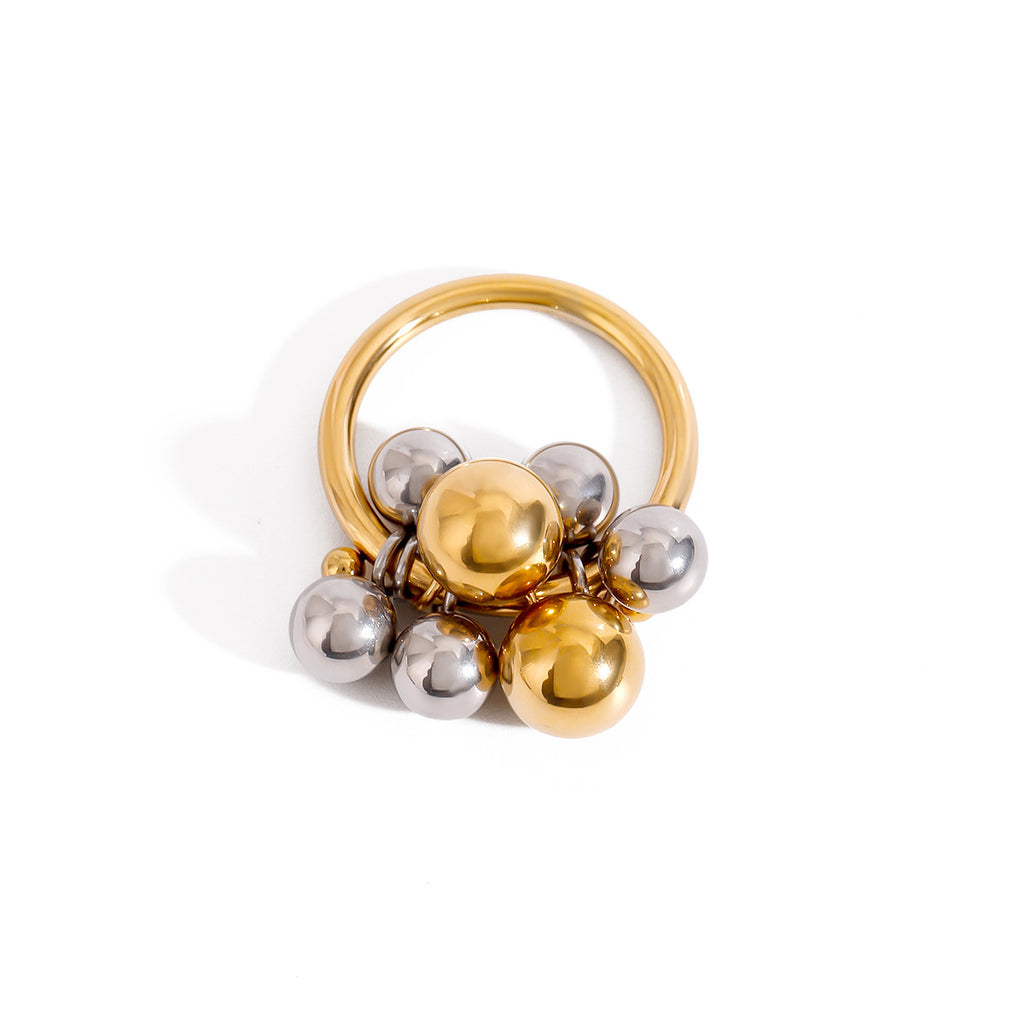Damen Multi-Layer Ring mit Edelstahlperlen und modernem Design Shop Nory