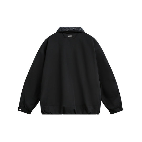 Herren Oversize Steppjacke mit hohem Kragen und Teddyfutter Shop Nory