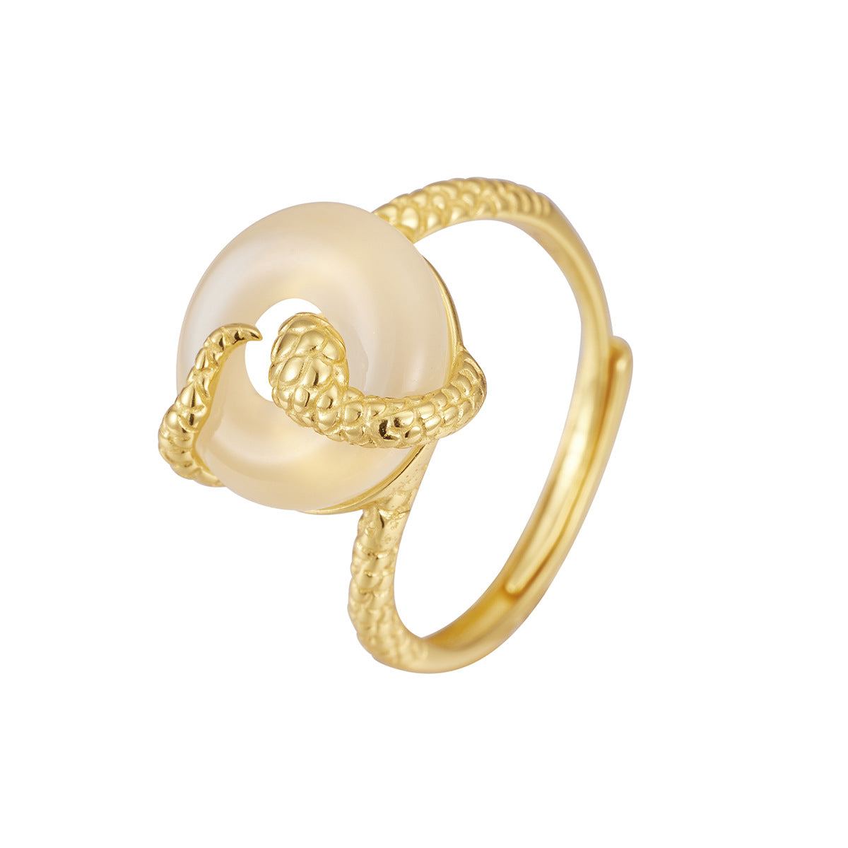 Damen Anhänger-Ring mit kunstvollem Schlangendesign Shop Nory