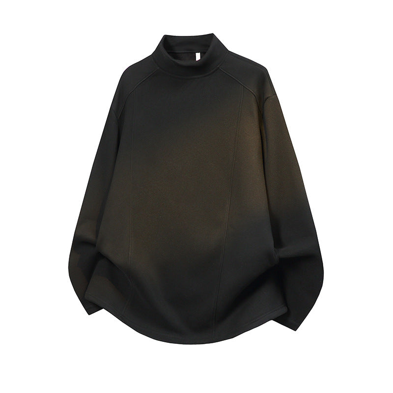 Herren Oversize Stehkragen-Sweatshirt mit Raglanärmeln und dezentem Farbverlauf Shop Nory
