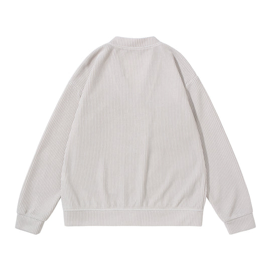 Unisex Strukturiertes Knopf-Cardigan mit V-Ausschnitt und aufgesetzten Taschen Shop Nory