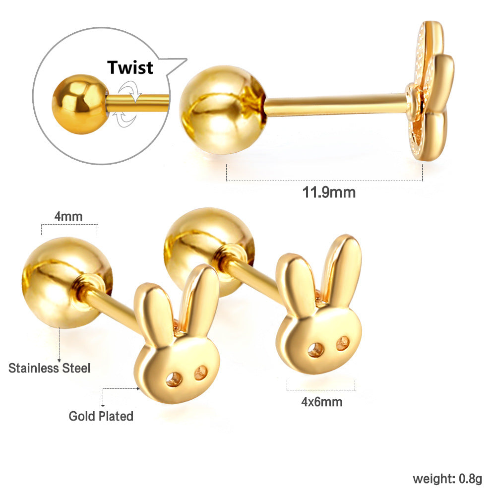 Damen Ohrstecker mit anmutigem Schmetterlingsdesign aus hochwertigem Edelstahl Shop Nory