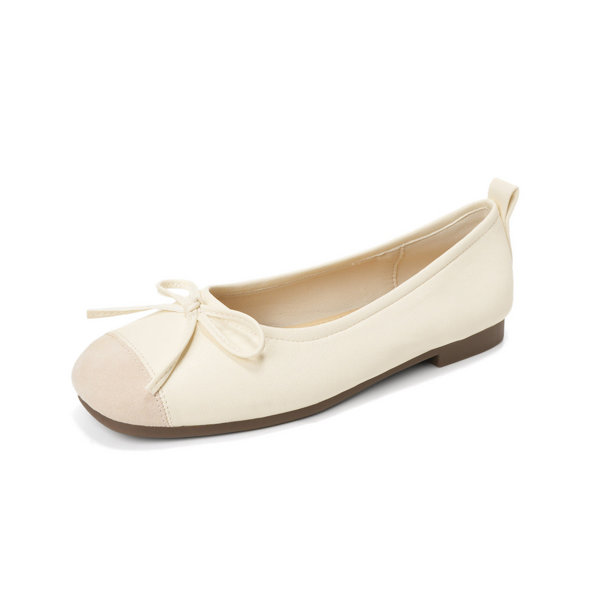 Damen Ballerinas mit elegantem Schleifenakzent aus hochwertigem Leder