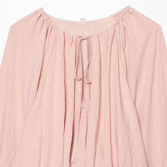 Damen Carmen-Cropped-Bluse mit Tunnelzugkragen, gerafftem Saum und Ballonärmeln Shop Nory