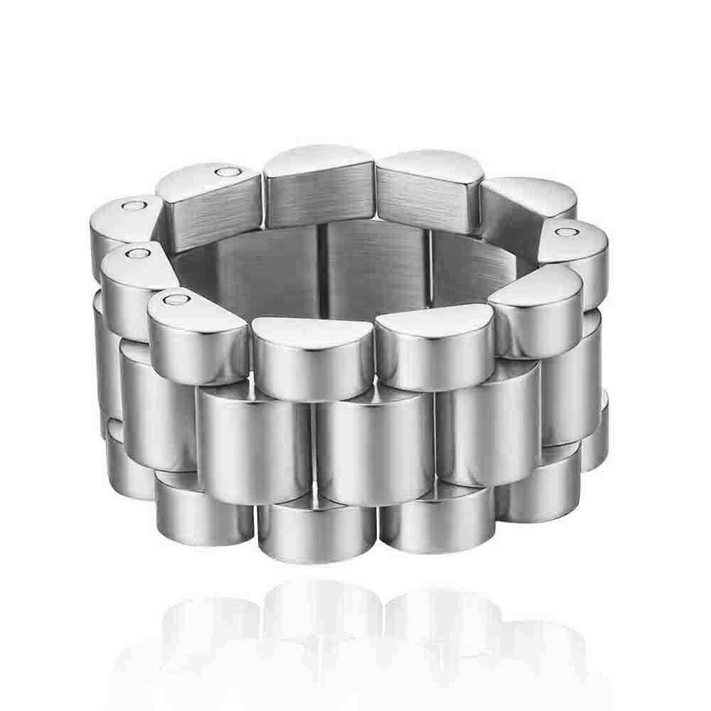 Damen Edelstahlarmband im modernen, geometrischen Design Shop Nory