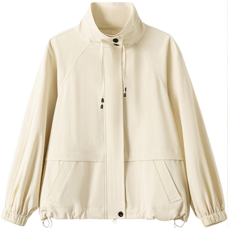 Damen lässige Übergangsjacke mit hohem Kragen Shop Nory