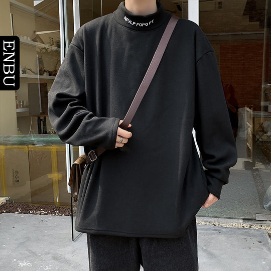 Herren Oversized Stehkragen-Sweatshirt aus Baumwoll-Mix mit Drop-Shoulder Shop Nory