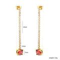 Damen Hängende Ohrstecker mit funkelnden Kristallen und eleganter goldplattierter Verarbeitung Shop Nory