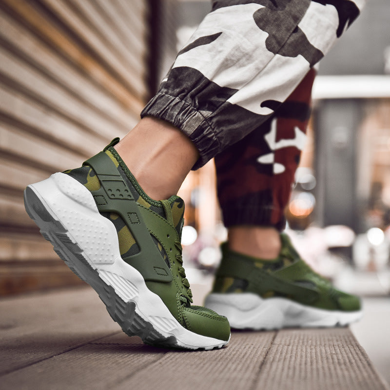 Damen sportliche Sneaker mit atmungsaktiver Oberflächenstruktur und rutschfester Sohle
