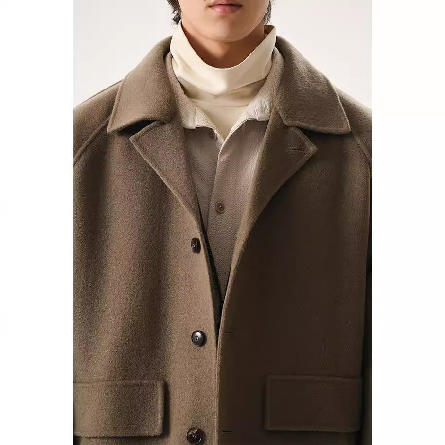 Herren Kurzjacke aus Wollmix im Oversized-Schnitt mit Umschlagkragen Shop Nory