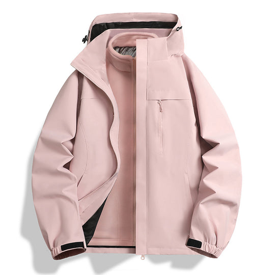 Herren Zwei-in-eins Softshell-Hybridjacke mit abnehmbarer Fleece-Innenjacke und wasserabweisender Membran Shop Nory