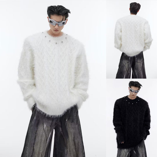 Herren Stylish Grobstrickpullover Shop Nory