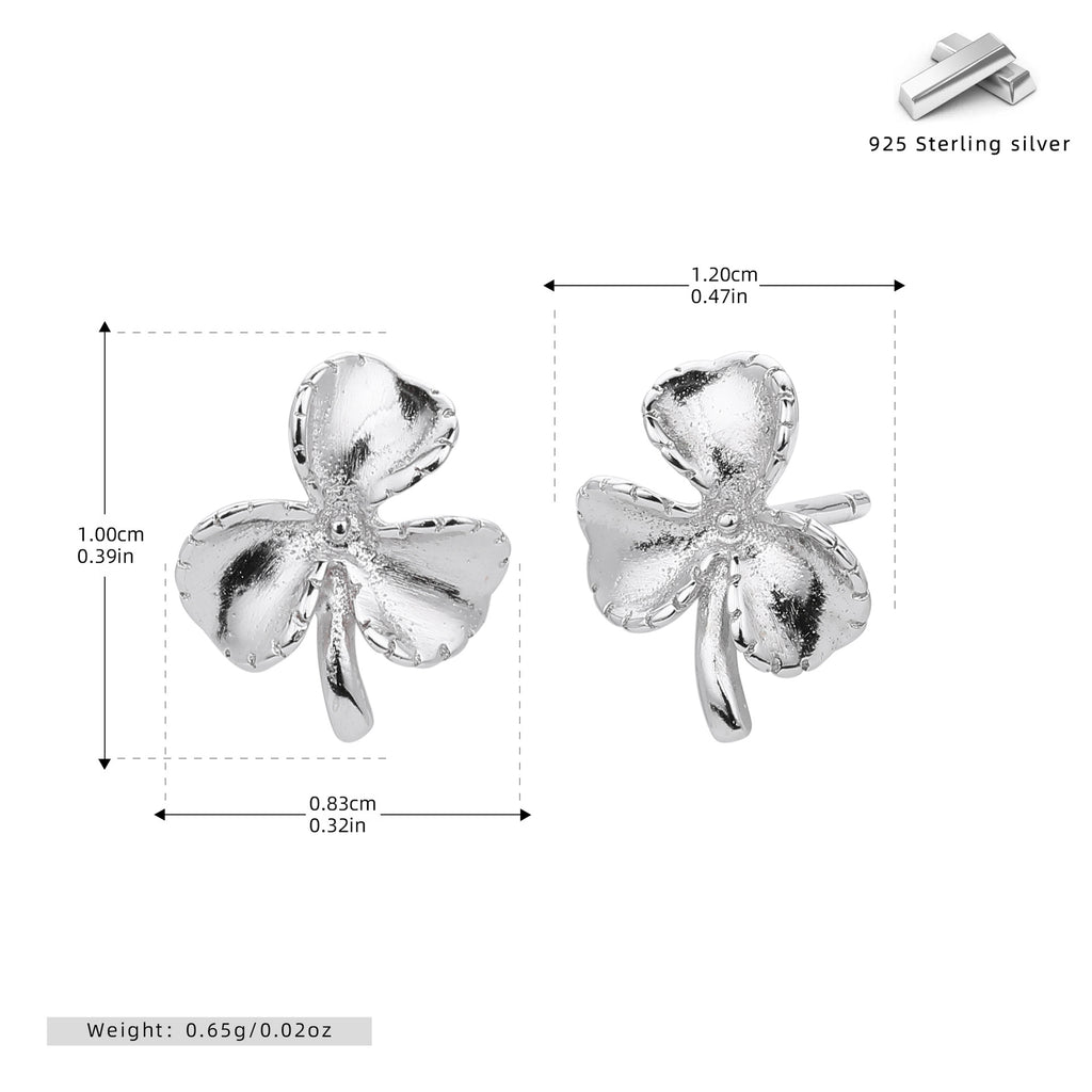 Damen Ohrstecker im eleganten Kleeblatt-Design Shop Nory