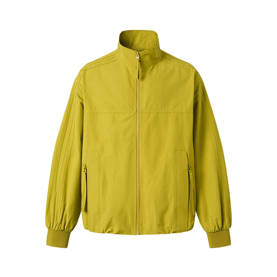 Unisex Leichter Windbreaker‑Blouson mit hohem Stehkragen und Funktionstaschen Shop Nory