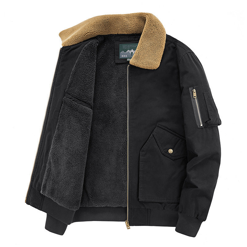 Herren Aviator-Blouson mit Sherpa-Kragen und Thermo-Teddyfutter Shop Nory