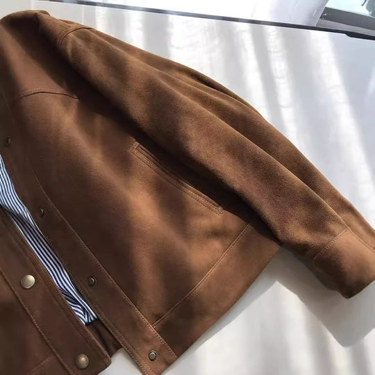 Damen Modische und lässige Wildlederjacke Shop Nory
