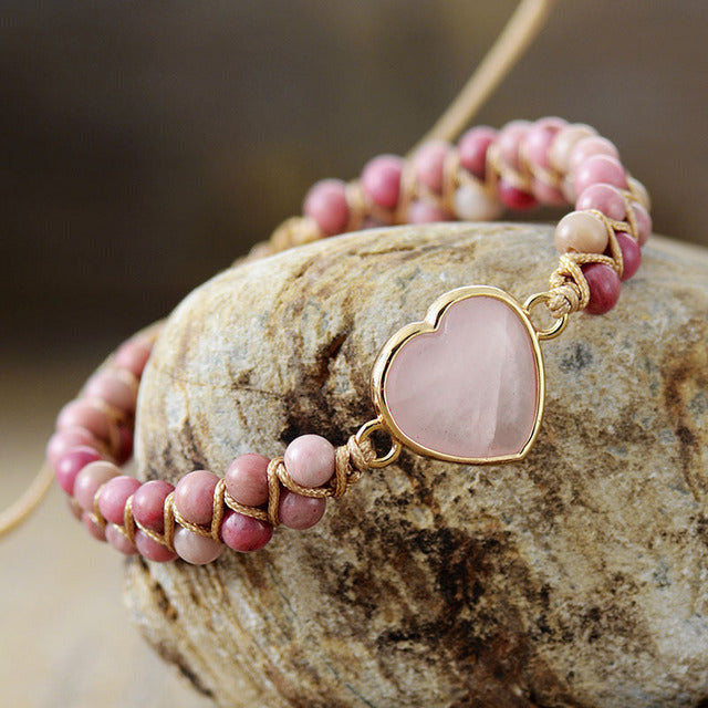 Elegantes Herz-Perlen-Armband | Shop Nory