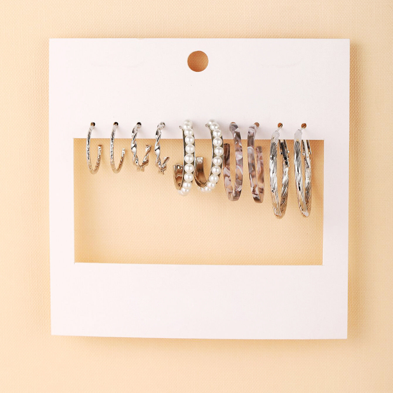 Damen Ohrringe-Set mit floralem Schmetterlings- und Herz-Design Shop Nory